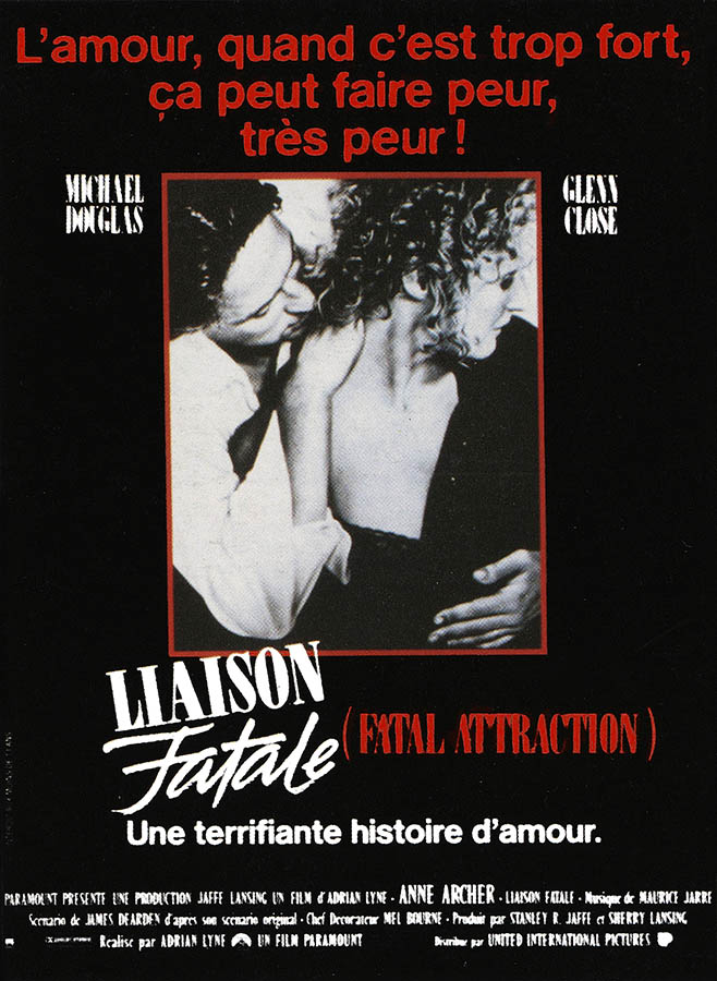 Liaison fatale (Fatal Attraction), affiche du film (1988)