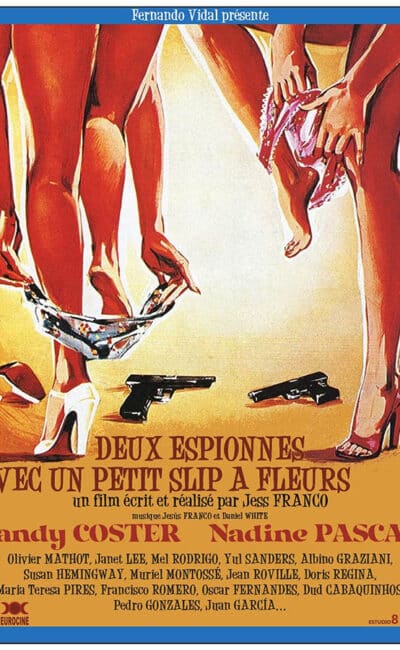 Deux espionnes avec un petit slip à fleurs, affiche alternative, eurociné