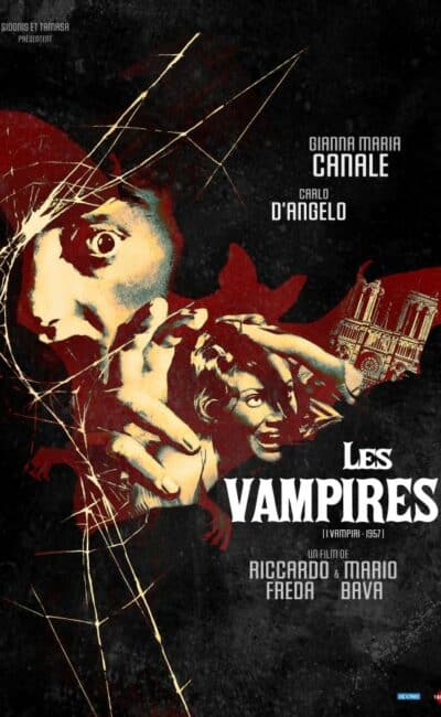 Affiche 2023 du film de Mario Bava et Riccardo Freda, Les Vampires