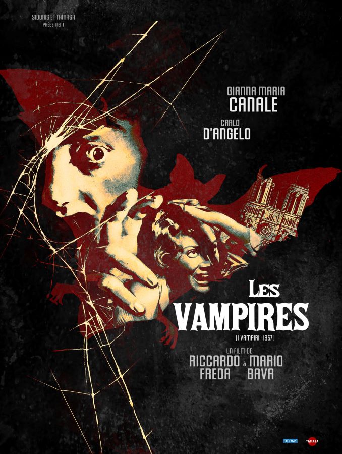 Affiche 2023 du film de Mario Bava et Riccardo Freda, Les Vampires