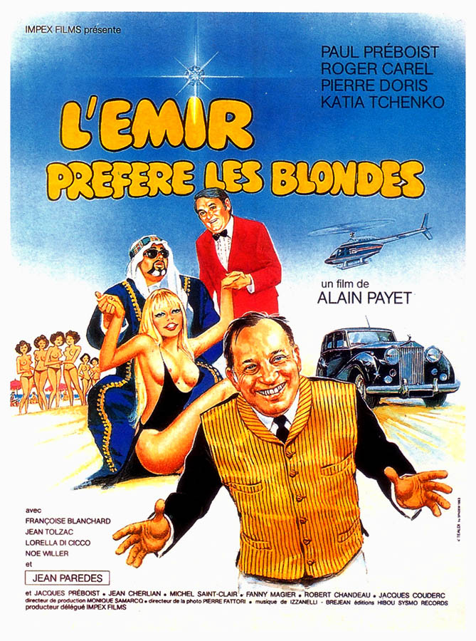 L'émir préfère les blondes d'Alain Payet, Affiche