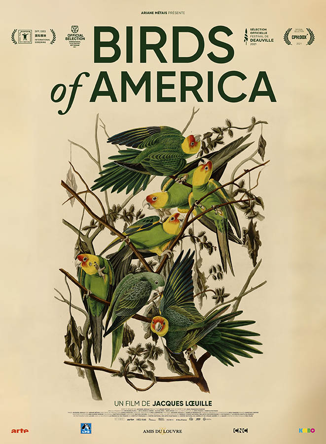 Birds of America, affiche du film sur Jean-Jacques Audubon