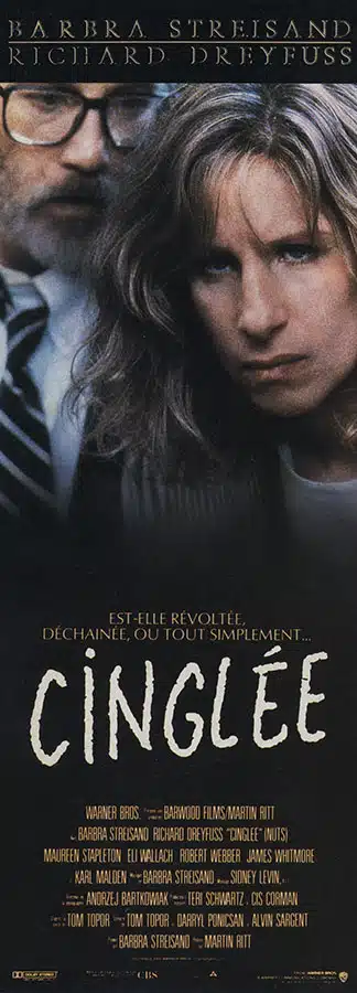 Cinglée affiche panton du film avec Barbra Streisand