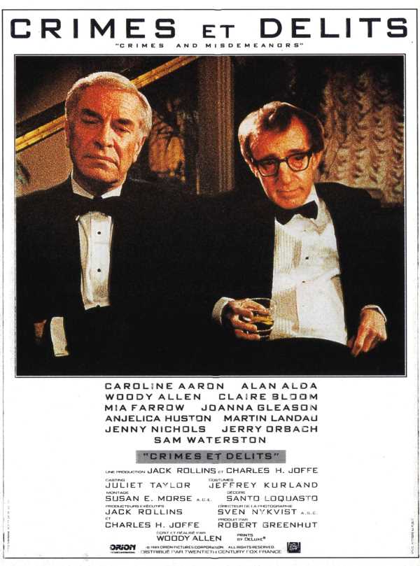 Crimes et délits, l'affiche