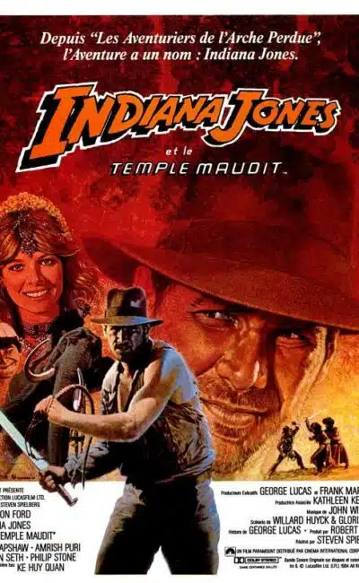 Indiana Jones et le temple maudit, l'affiche