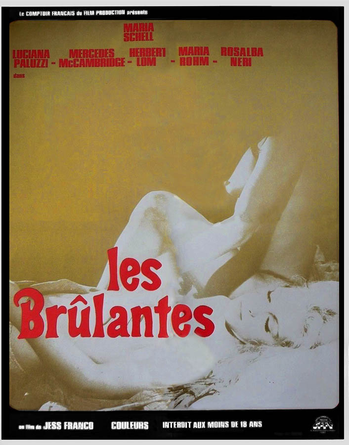 Les brûlantes, de Jess Franco, affiche de 99 Femmes (99 Women)les archives de Cinédweller