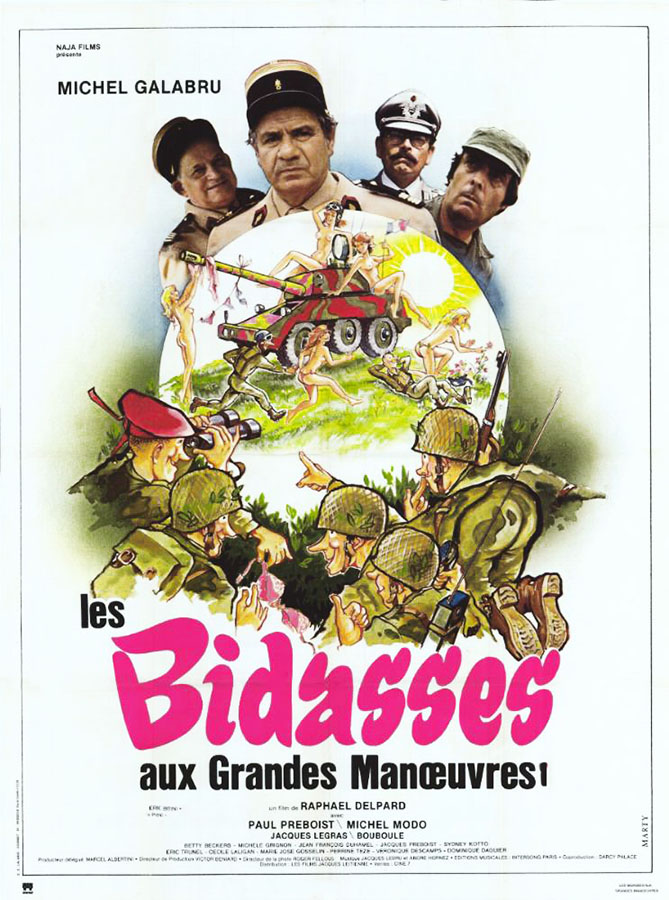 Les bidasses aux grandes manoeuvres, affiche