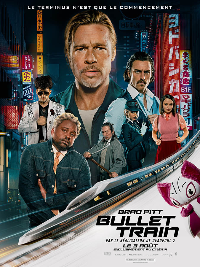 Affiche de Bullet Train, avec Brad Pitt