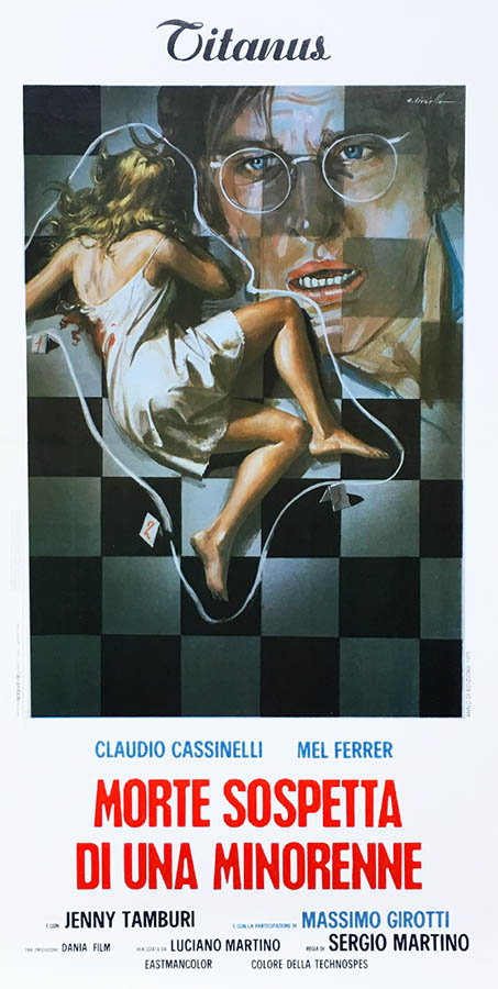 Mort suspecte d'une mineur, affiche italienne par Averardo Ciriello