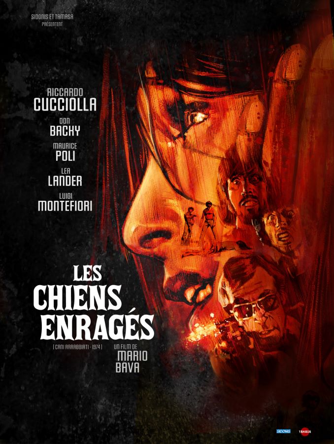 Affiche 2023 du film de Mario Bava Les Chiens enragés