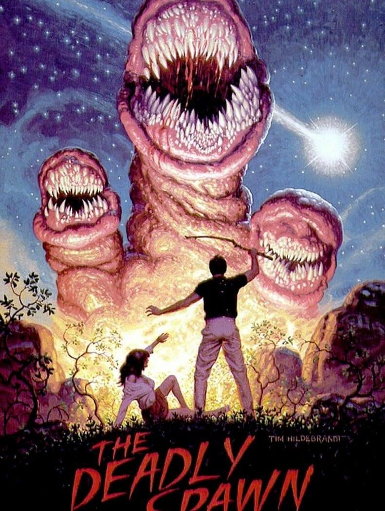 Illustration de Tom Hildebrandt pour le film La chose (The Deadly Spawn)
