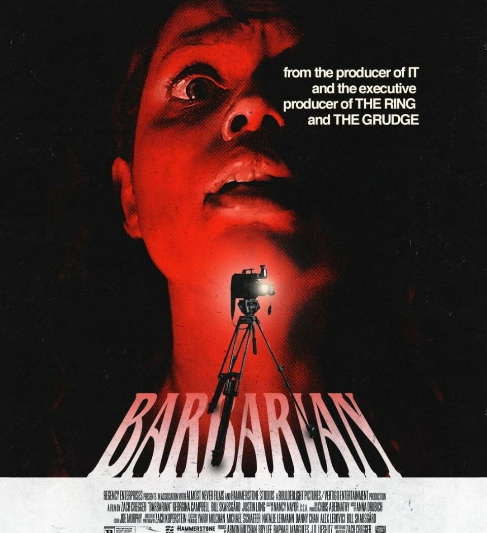 Affiche américaine alternative de Barbarian/barbare, avec Georgina Campbell