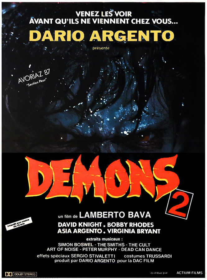 Affiche de Démons 2, restaurée
