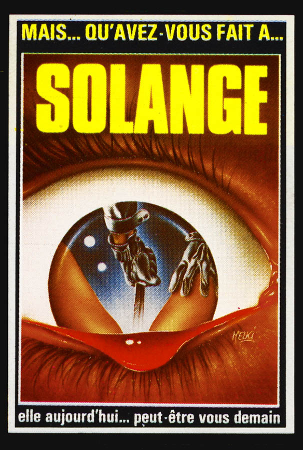 Mais qu'avez-vous fait à Solange, jaquette de Melki pour Hollywood Vidéo