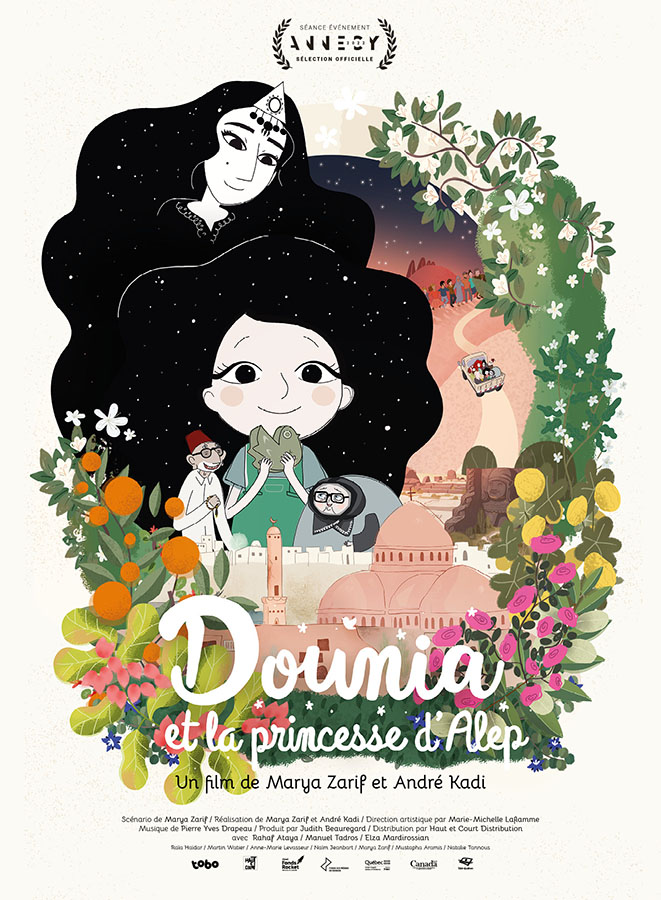 Affiche de Dounia et la princesse d'Alep de Marya Zarif et André Kadi (2023)