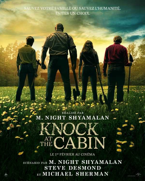 Knock at the Cabin, l'affiche