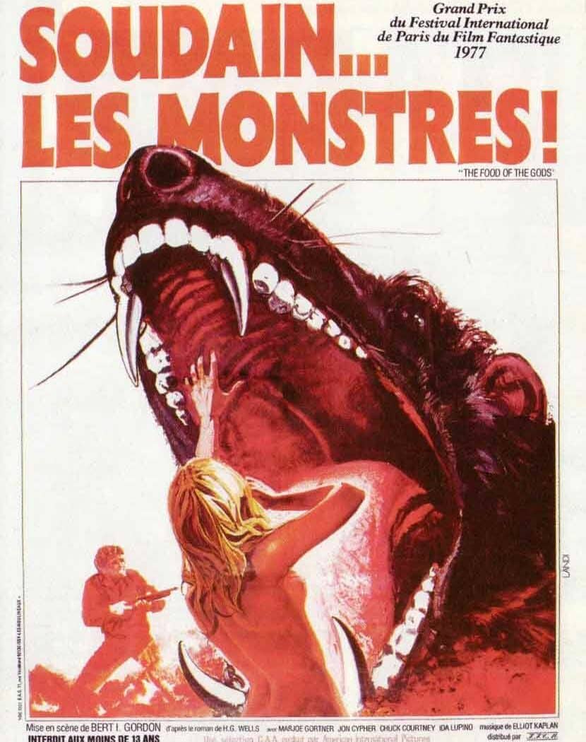 Affiche française de "Soudain... les monstres" de Bert I. Gordon