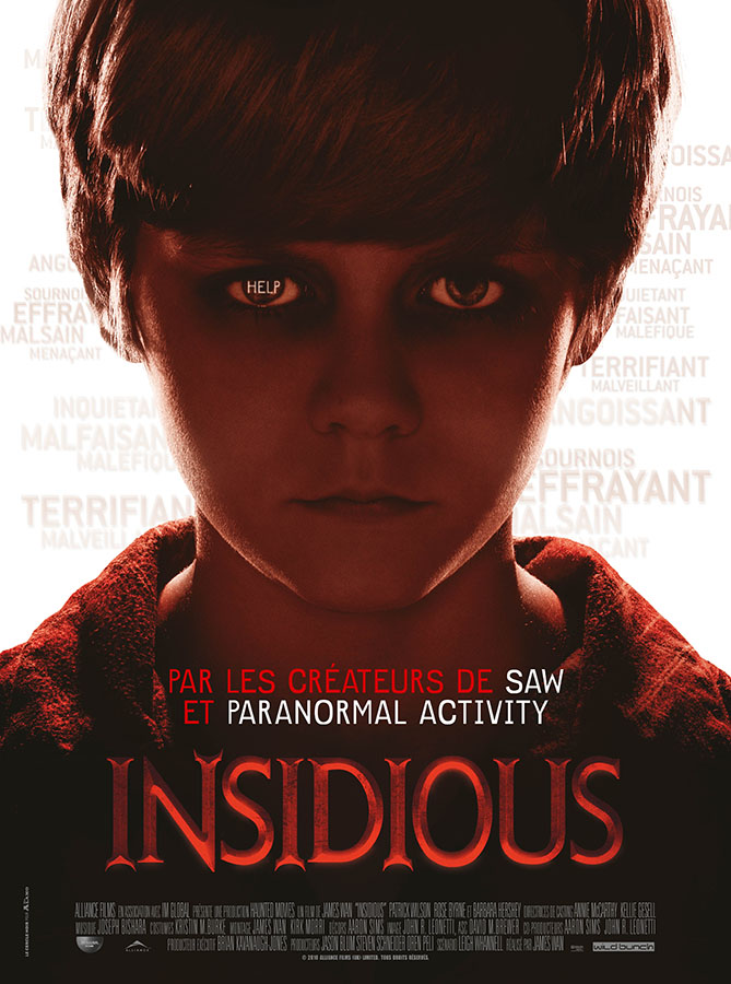 Affiche de Insidious de James Wan, avec Ty Simpkins (2010)