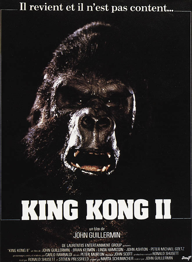 King Kong 2 (King Kong II/king Kong Lives), affiche