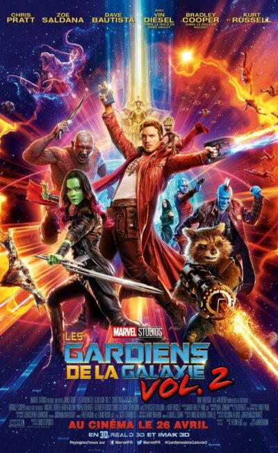 Les Gardiens de la galaxie Vol. 2, affiche du film de James Gunn (2017)