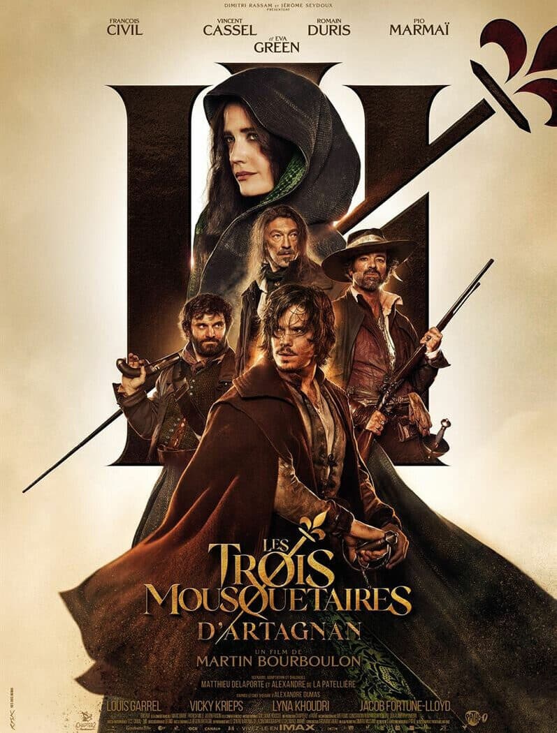 Les trois mousquetaires, d'Artagnan, affiche