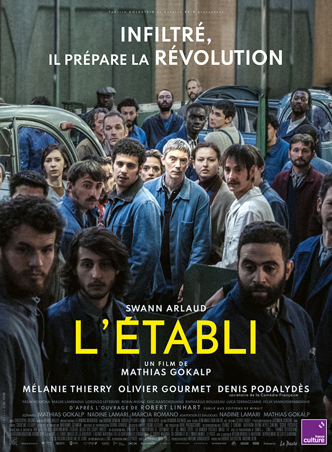 Affiche de L'établi, film de Mathias Gokalp, avec Swann Arlaud