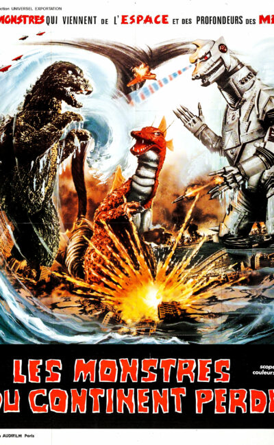 Affiche française du film "Les monstres du continent perdu"