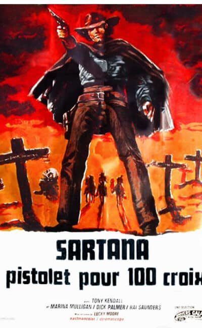 Affiche de Sartana, pistolet pour 100 croix