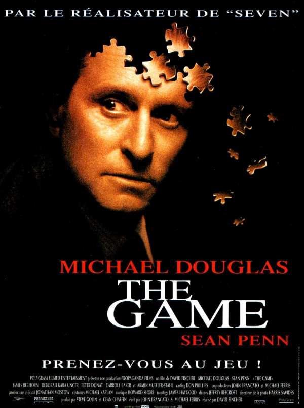 The Game, affiche du film de David Fincher, avec Michael Douglas.