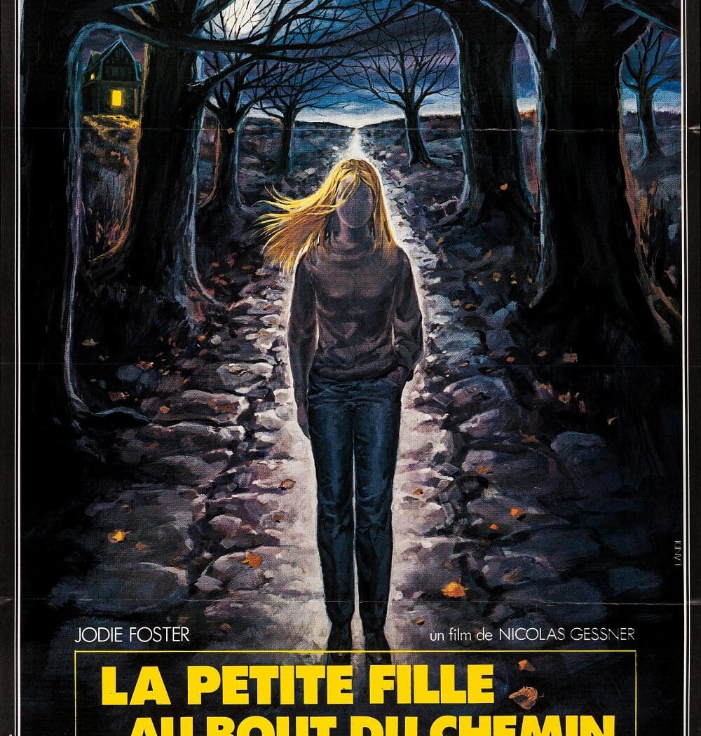 Affiche française de "La petite fille au bout du chemin"
