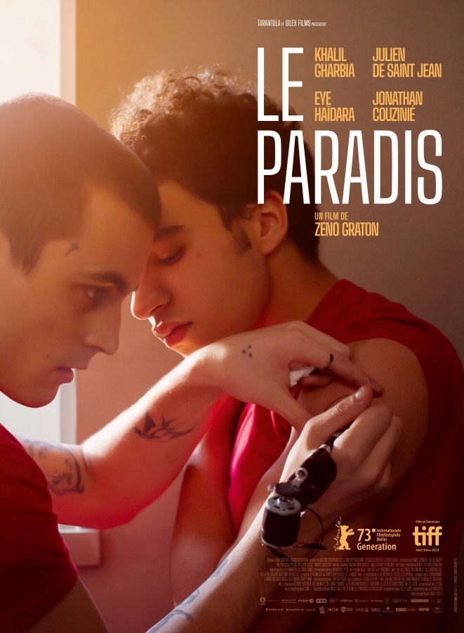 Julien de Saint Jean dans Le Paradis (2023, affiche)