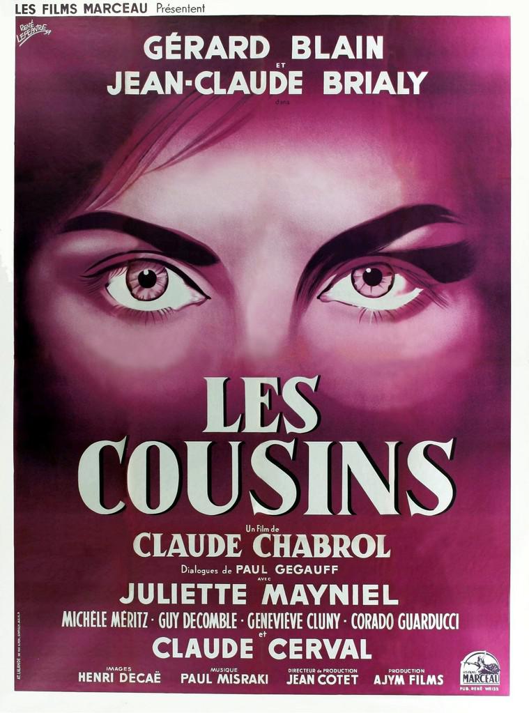 Affiche de "Les cousins" de Claude Chabrol