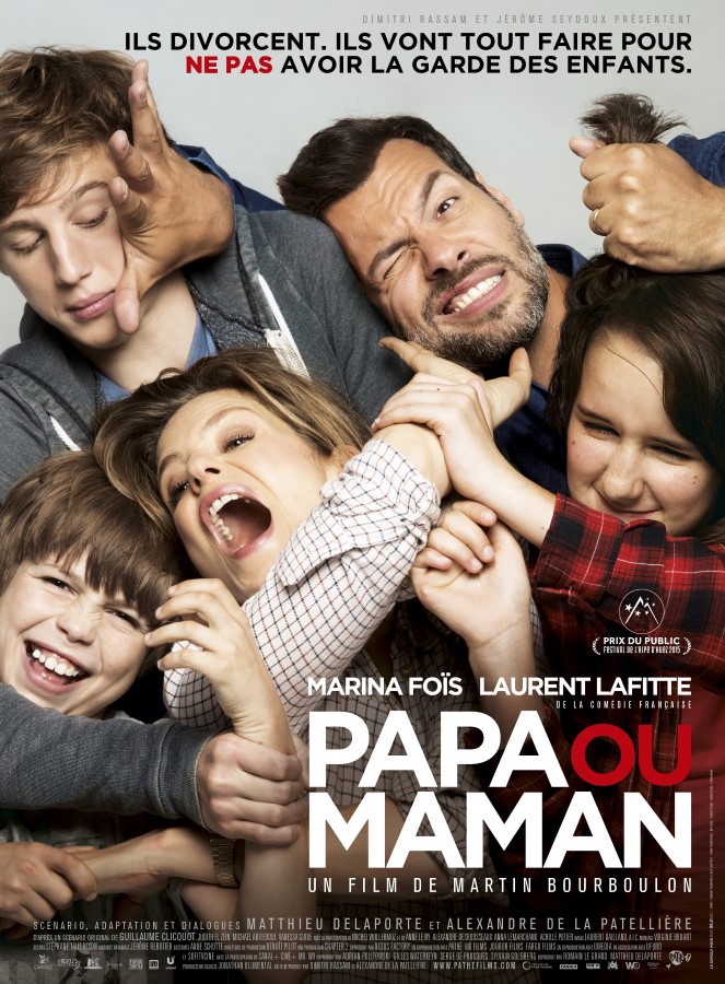 Affiche de Papa ou maman, film de Martin Bourboulon, avec Marina Foïs et Laurent Lafitte