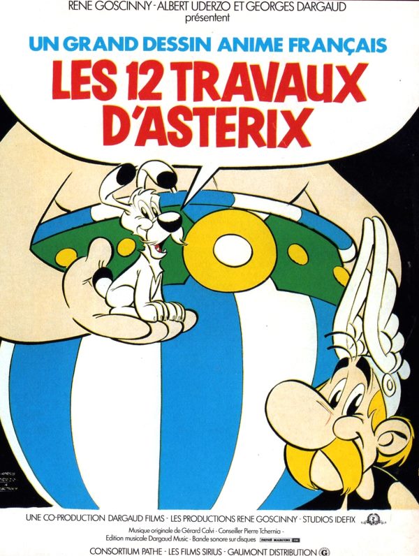 Les 12 travaux d'Astérix, l'affiche