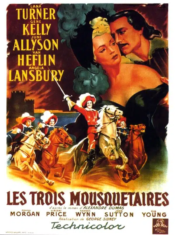 Les trois mousquetaires, affiche 1948