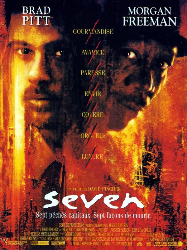 Seven, l'affiche du film de David Fincher