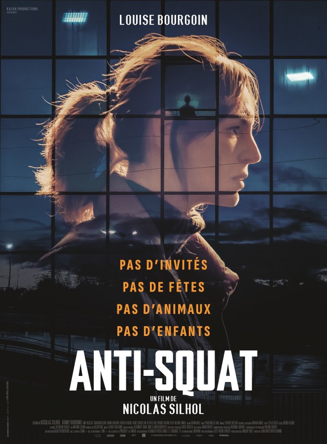 Anti-squat, affiche du film de Nicolas Silhol, avec Louise Bourgoin