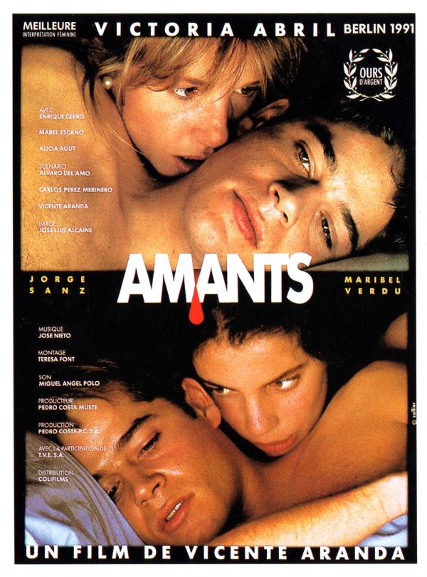 Amants, l'affiche du film de 1991