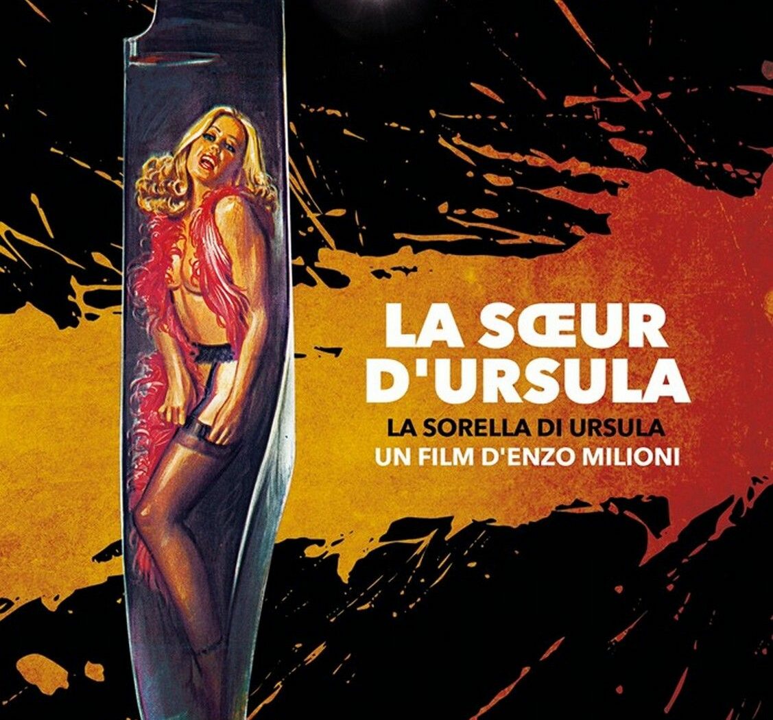 La soeur d'Ursula, jaquette blu-ray du Chat qui fume, adapté de l'affiche italienne
