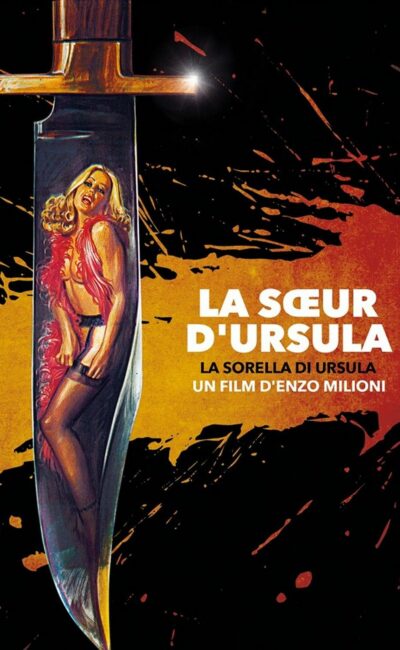 La soeur d'Ursula, jaquette blu-ray du Chat qui fume, adapté de l'affiche italienne