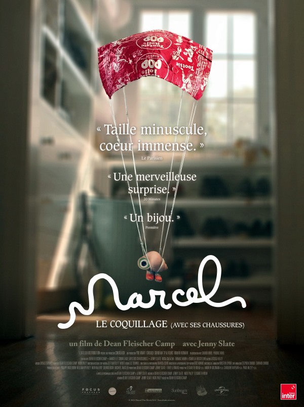 Marcel, le coquillage (avec ses chaussures), l'affiche