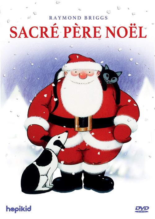 Jaquette de Sacré Père Noel d'après Raymond Briggs (Edition Hopikid)