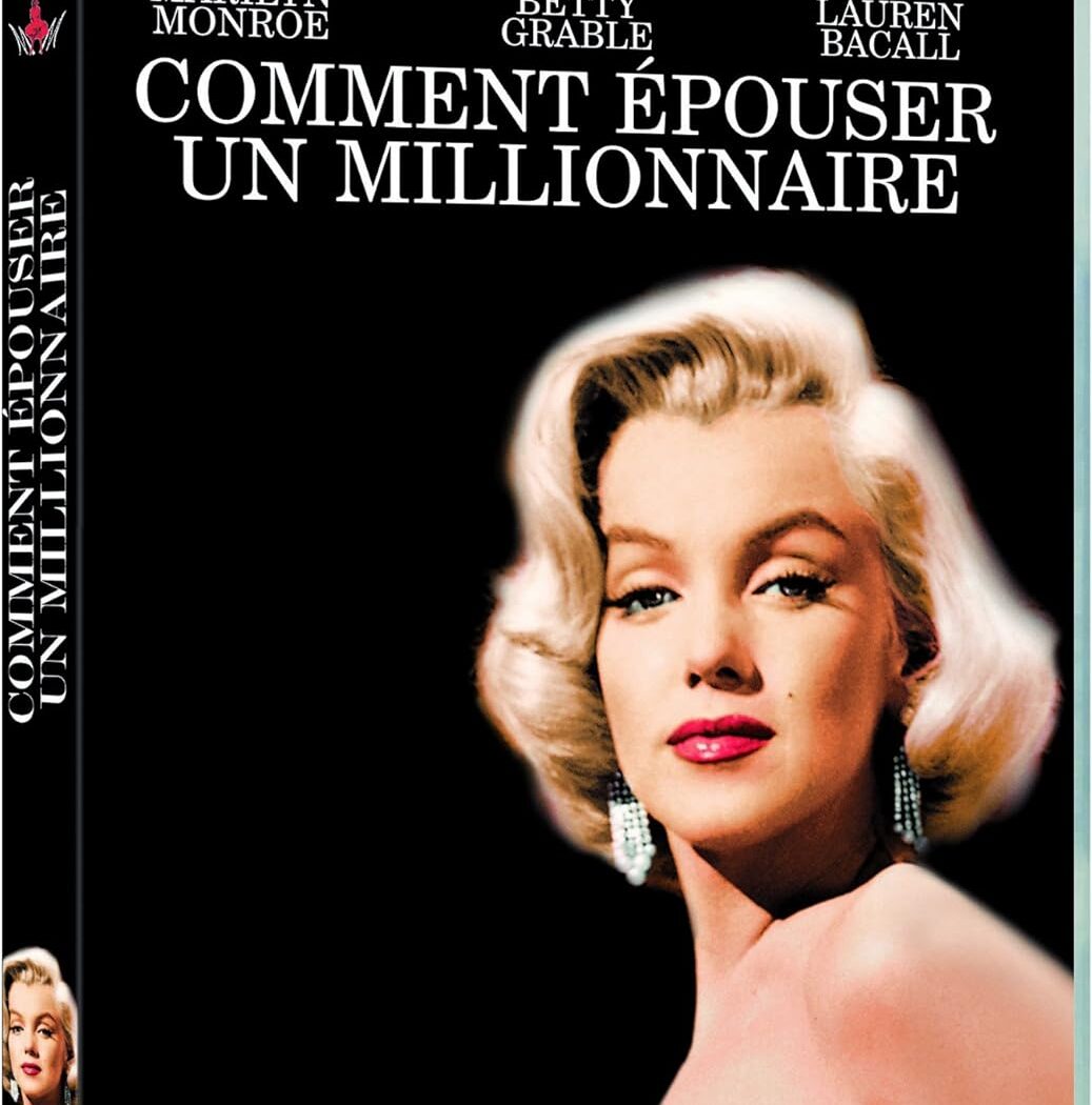 Marilyn Monroe dans Comment épouser un millionnaire (DVD, jaquette noire)