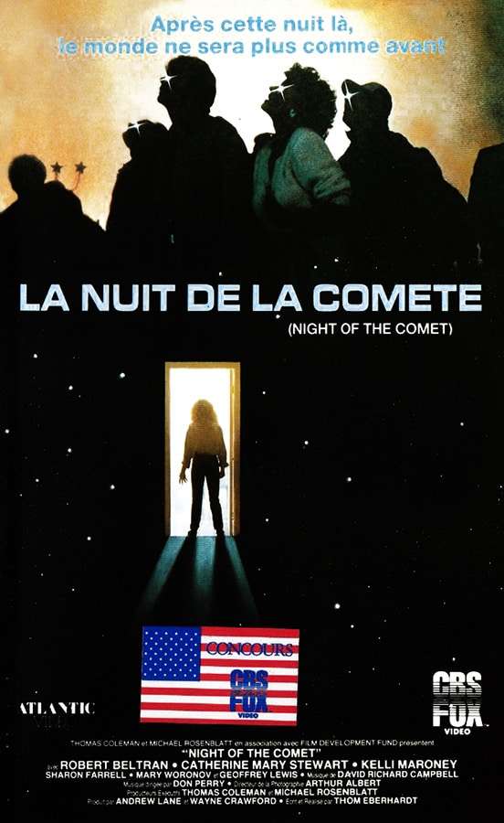 La nuit de la comète de Thom Eberhardt (jaquette VHS, 1986)