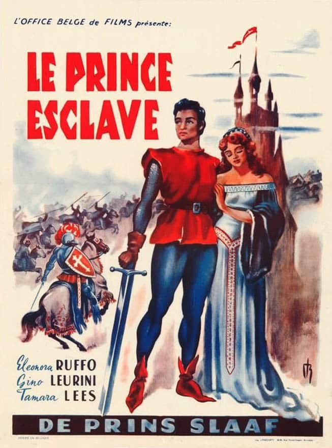 Le prince esclave de Pietro Francisci (affiche belge)