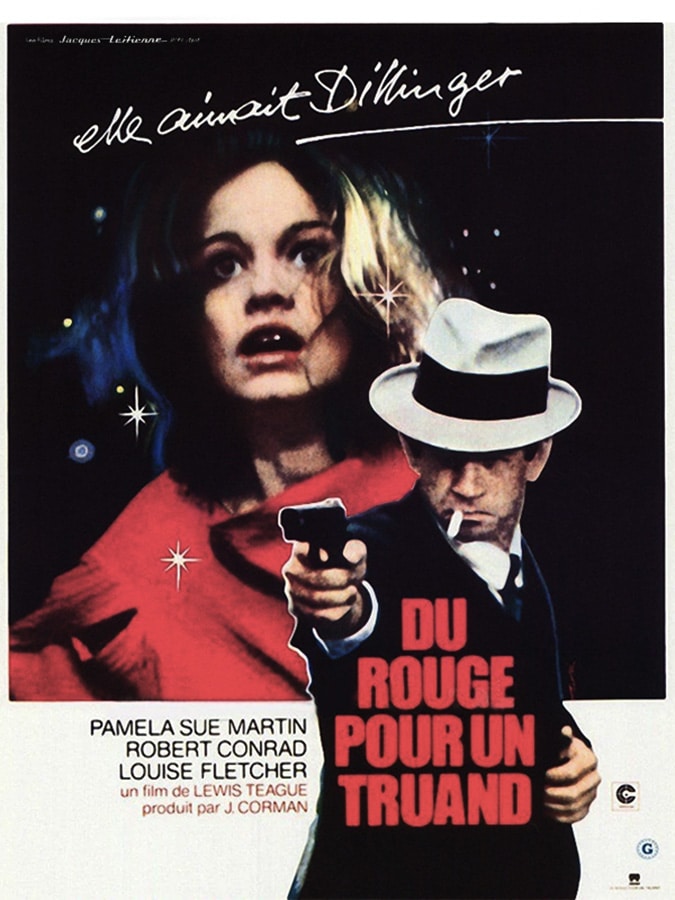 Affiche de Du rouge pour un truand de Lewis Teague, avec Pamela Sue Martin