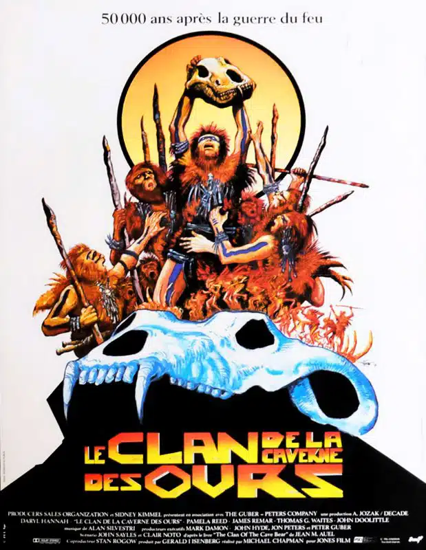 Le Clan de la Caverne des Ours, affiche du film de Michael Chapman (1986)