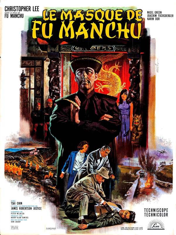 Le masque du Fu Manchu, l'affiche