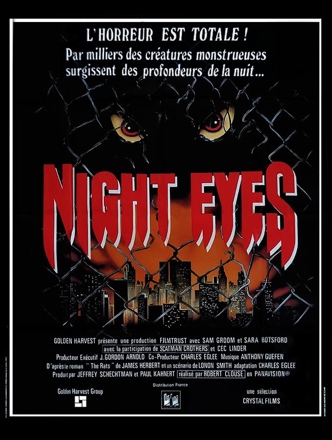 Les rats attaquent, affiche cinéma (1984) de Night Eyes