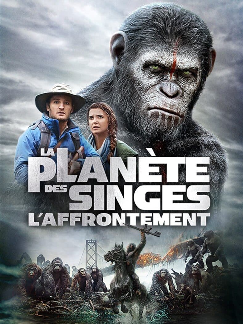 La Planète des Singes, l'affrontement, cover VOD